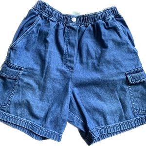 Susan Bristol Vintage Denim Cargo Shorts - image 1